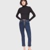 Clothing Sheer-essentials Jeans | Hanna Cigarette Jean - Dark Rinse Blue