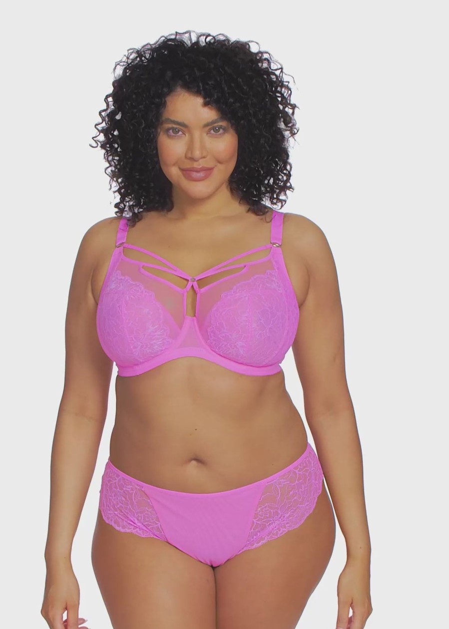 Lingerie & Intimates Sheer-essentials Plus Size | Elomi Brianna Plunge Bra - Very Pink