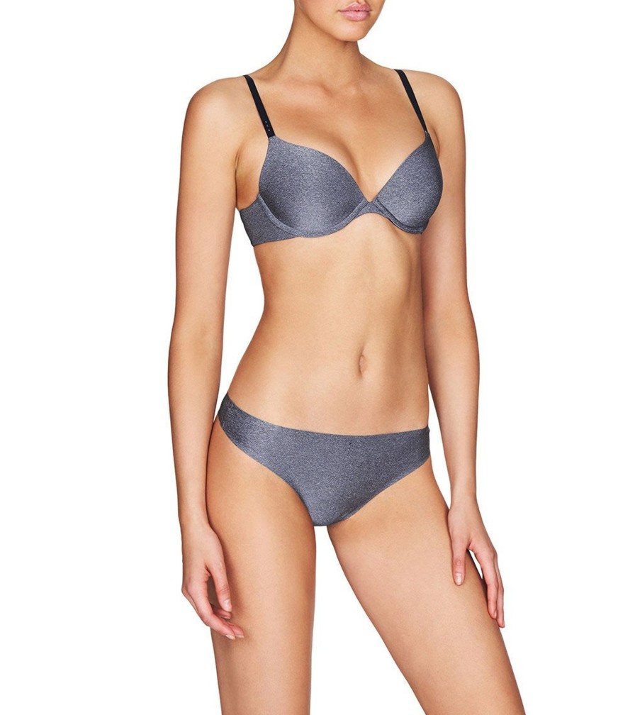 Lingerie & Intimates Sheer-essentials Push Up | Fmo Smooth Plunge - Total Eclipse