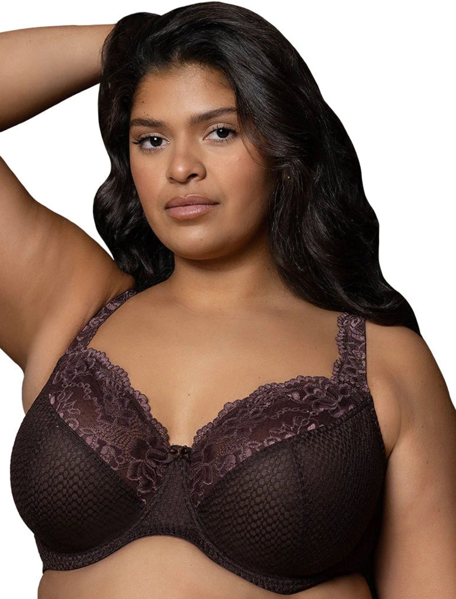 Lingerie & Intimates Sheer-essentials Racer Back | Fit Fully Yours Serena Lace Bra - Chocolate