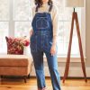 Clothing Sheer-essentials Jumpsuits & Rompers | Cowgirl Fleece Lined Denim Overall