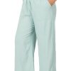 Clothing Sheer-essentials Plus Size | Linen Drawstring-Waist Pants With Pockets