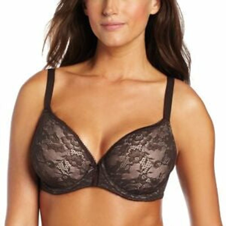 Lingerie & Intimates Sheer-essentials T-Shirt Bras | Final Sale Wacoal Lace Finesse Contour Bra - Size D 30