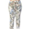 Clothing Sheer-essentials Capris | Papa Floral Crop Pant