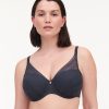 Lingerie & Intimates Sheer-essentials Plunge | Femilet Kristen Memory Foam T-Shirt Bra - Deep Grey