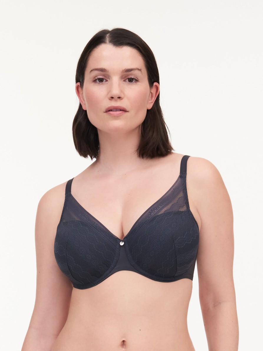 Lingerie & Intimates Sheer-essentials Plunge | Femilet Kristen Memory Foam T-Shirt Bra - Deep Grey