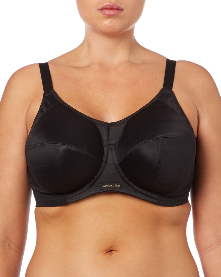 Lingerie & Intimates Sheer-essentials Racer Back | Energise Sports Bra - Black