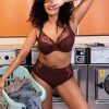 Lingerie & Intimates Sheer-essentials Plunge | Charley Plunge Bra - Aubergine