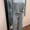 Clothing Sheer-essentials Pants | Brushed Jersey Lounge Set