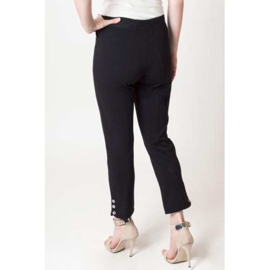 Clothing Sheer-essentials Plus Size | Nadine Crop Pant - Black