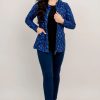 Clothing Sheer-essentials Plus Size | Seymour Bamboo & Cotton Deepwater Jacket