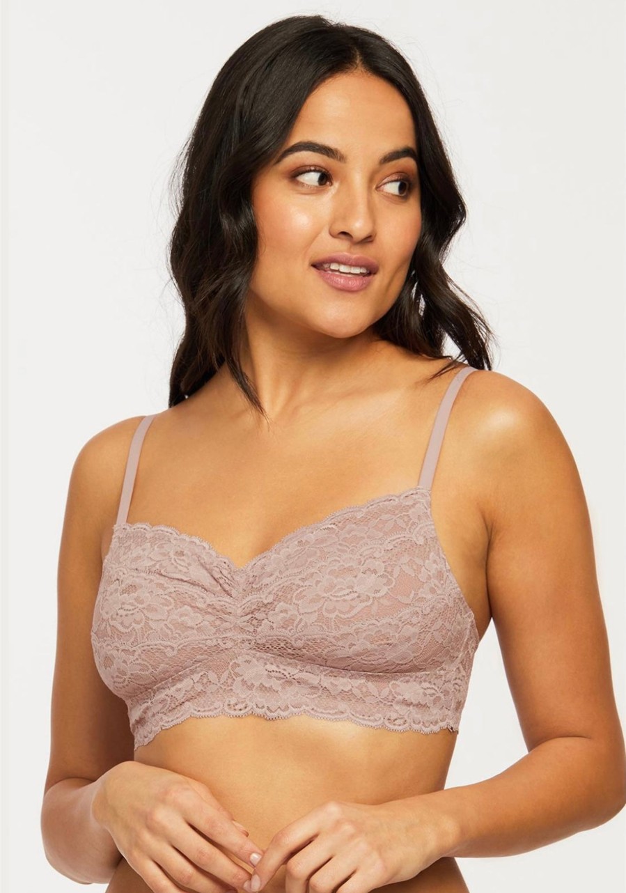 Lingerie & Intimates Sheer-essentials Bralettes | Montelle Cup Sized Wire-Free Bralette - Moonshell