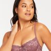 Lingerie & Intimates Sheer-essentials Underwire | Flirt Demi Lace Bra - Mauve Mist