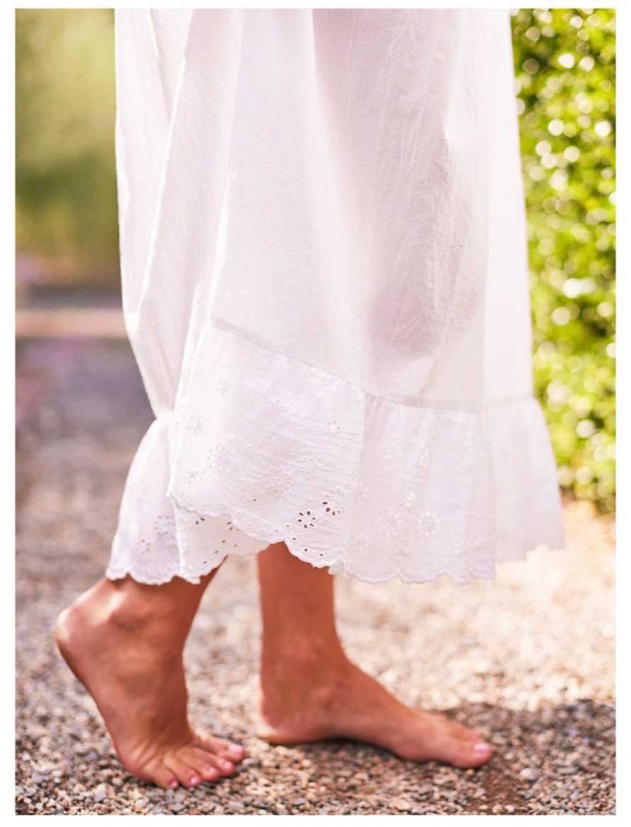 Clothing Sheer-essentials Skirts | Evie Eyelet Half Slip