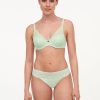 Lingerie & Intimates Sheer-essentials Plunge | Femilet Kristen Memory Foam T-Shirt Bra - Green Lily