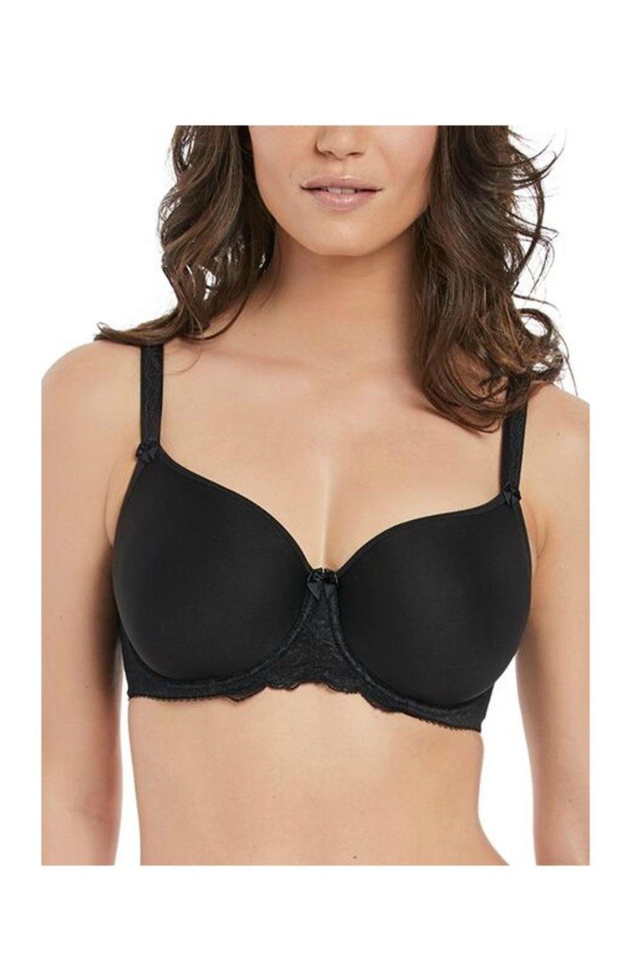 Lingerie & Intimates Sheer-essentials Racer Back | Elise Moulded Bra - Black