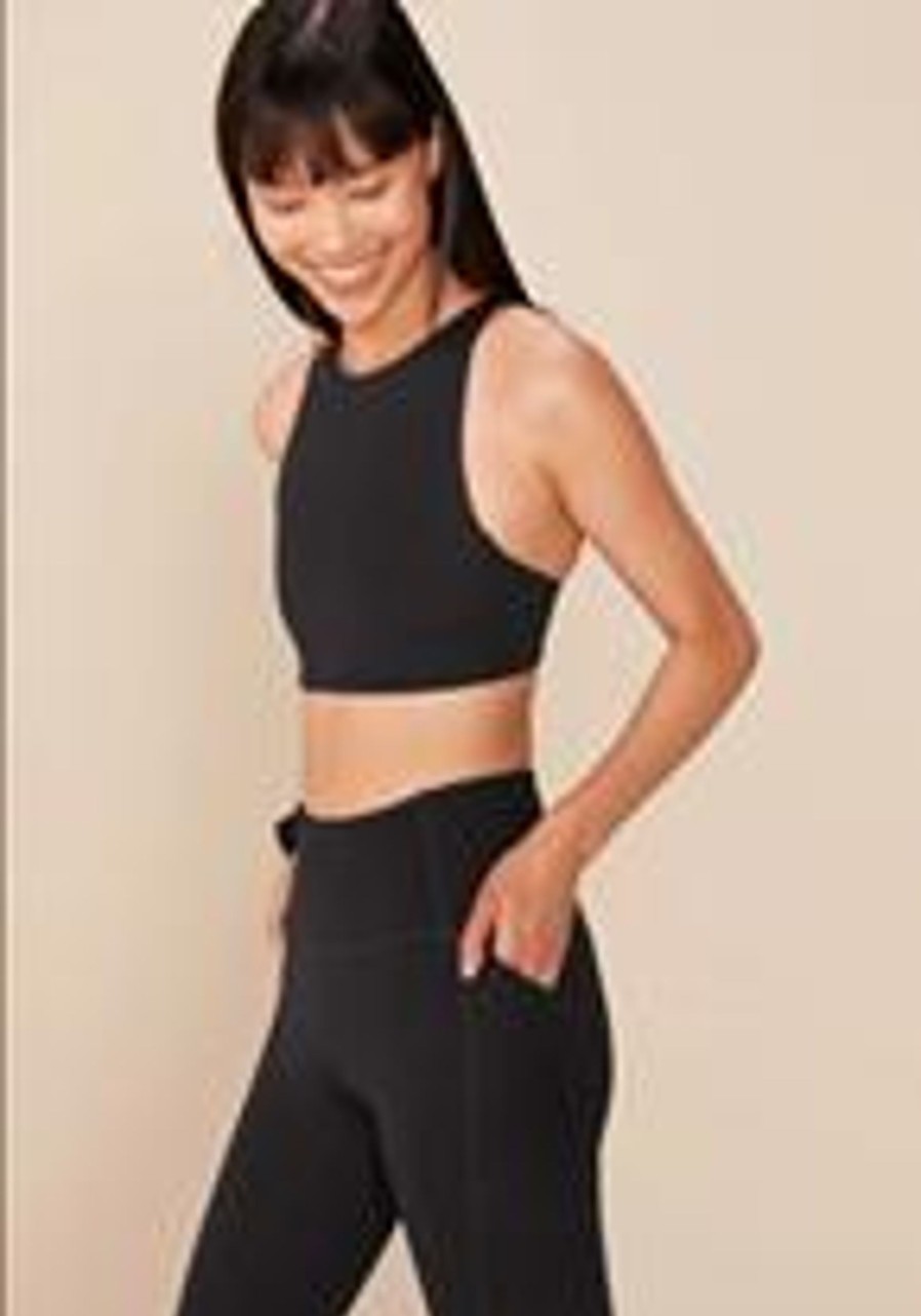 Clothing Sheer-essentials Active Wear | Girlfriend Collective High-Rise Pocket 23 3/4" Legging - Black