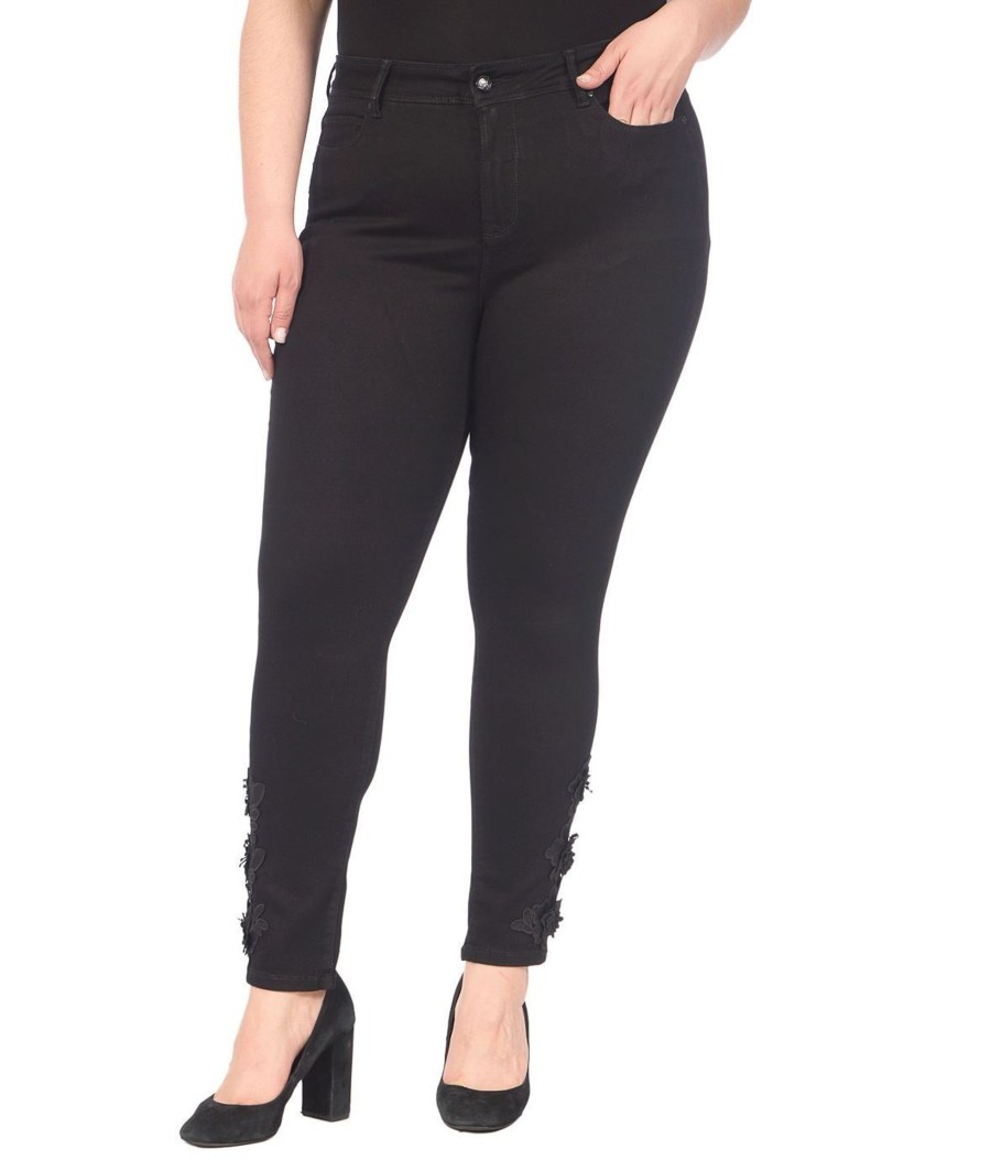 Clothing Sheer-essentials Plus Size | Alexa High Rise Skinny Leg - Black - Size 24