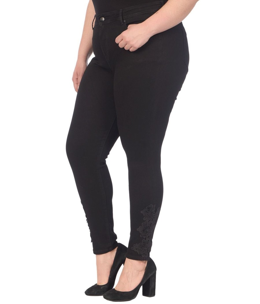 Clothing Sheer-essentials Plus Size | Alexa High Rise Skinny Leg - Black - Size 24