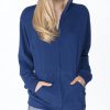 Clothing Sheer-essentials Hoodies | Sueded Full-Zip Hoody