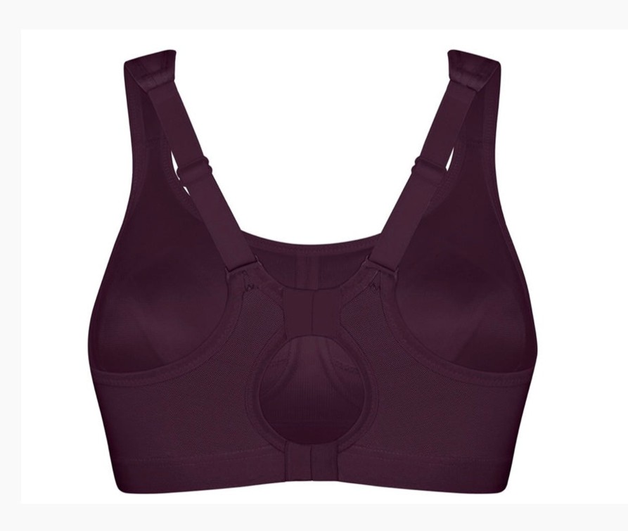 Lingerie & Intimates Sheer-essentials Sports Bra | Active Multisport Bra-Berry Burgandy - Size Hh 36