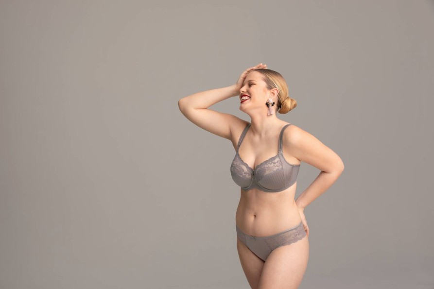 Lingerie & Intimates Sheer-essentials Plus Size | Antonia Underwire Bra - Dusty Grey