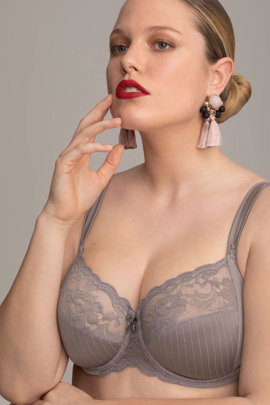 Lingerie & Intimates Sheer-essentials Plus Size | Antonia Underwire Bra - Dusty Grey