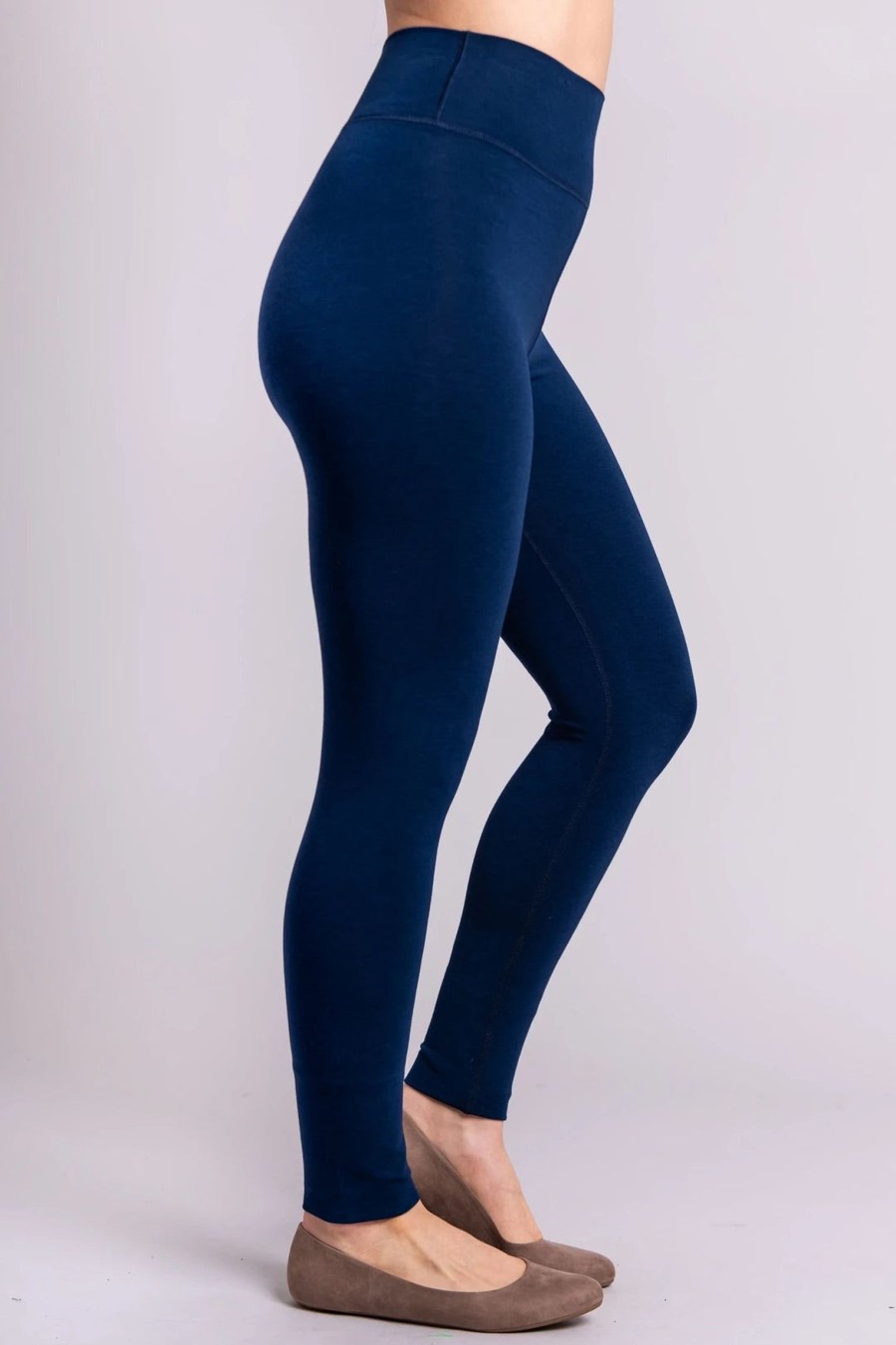 Clothing Sheer-essentials Leggings | Riley Bamboo Leggings - Indigo