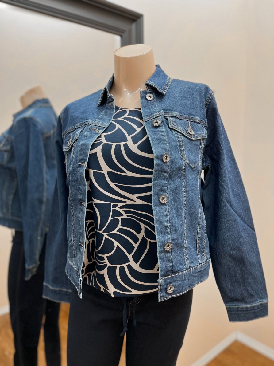 Clothing Sheer-essentials Denim Jackets | Sunday Denim Crop Jacket