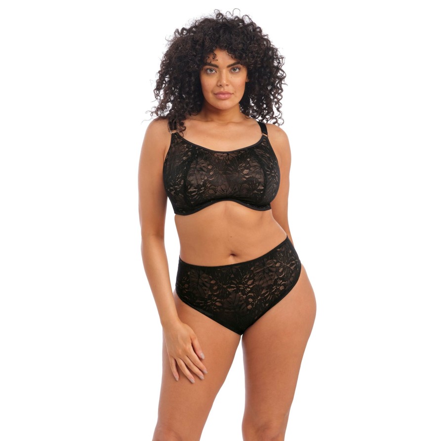 Lingerie & Intimates Sheer-essentials Underwire | Elomi Kelsey Underwire Bralette - Black - Size J 32