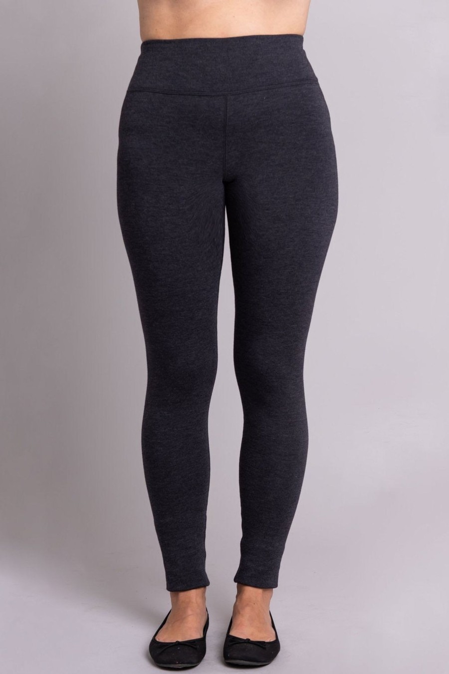 Clothing Sheer-essentials Leggings | Dixie Bamboo Fleece Legging - Granite