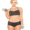 Lingerie & Intimates Sheer-essentials Underwire | Pauline Sports Bra - Black/Silver