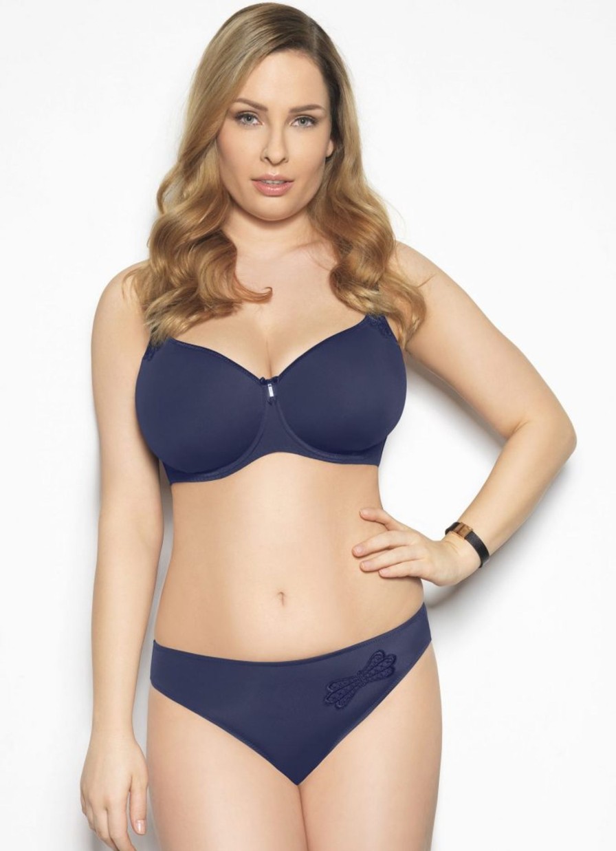 Lingerie & Intimates Sheer-essentials Plus Size | Virginia 3D Spacer - Navy