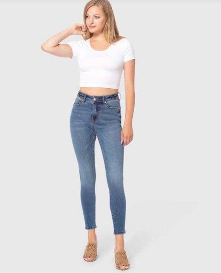 Clothing Sheer-essentials Jeans | Alexa High-Rise Skinny Jeans - Royal Blue