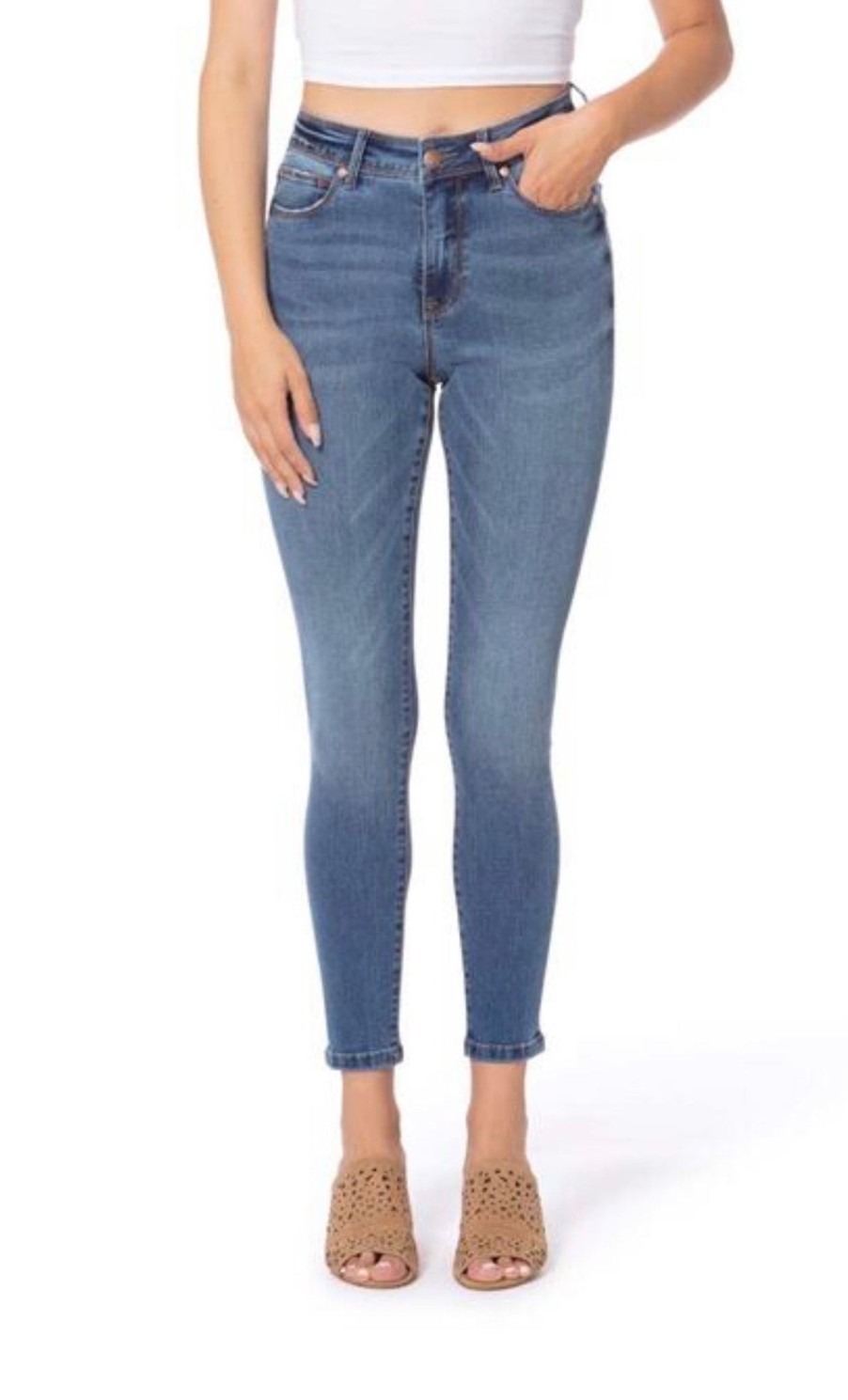 Clothing Sheer-essentials Jeans | Alexa High-Rise Skinny Jeans - Royal Blue