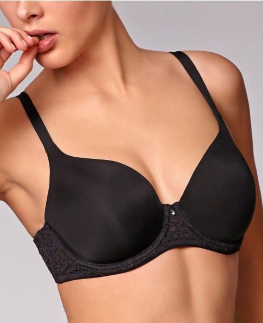 Lingerie & Intimates Sheer-essentials Underwire | Pure Plus Full Coverage- Black - Size G 42