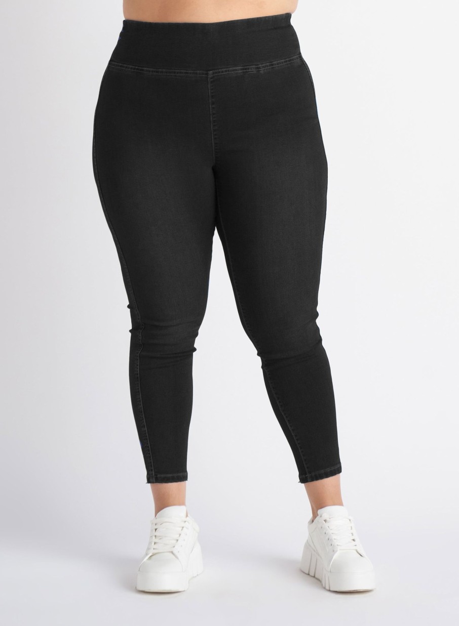 Clothing Sheer-essentials Leggings | Dex Knit Denim Legging