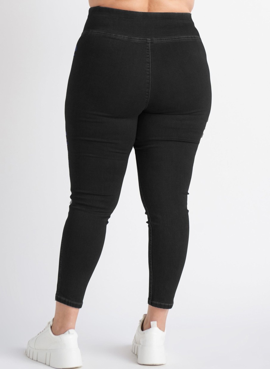 Clothing Sheer-essentials Leggings | Dex Knit Denim Legging