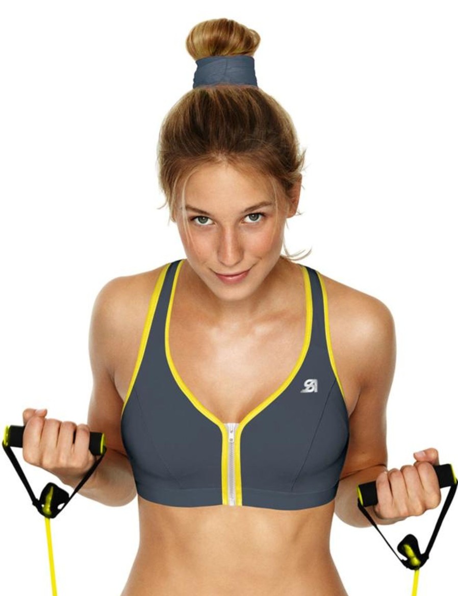 Lingerie & Intimates Sheer-essentials Sports Bra | Shock Absorber- Active Zipped Plunge