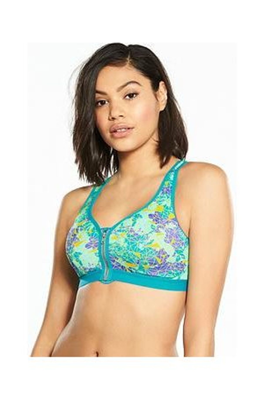 Lingerie & Intimates Sheer-essentials Sports Bra | Shock Absorber- Active Zipped Plunge