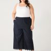 Clothing Sheer-essentials Plus Size | Dex Plus High Waisted Eyelet Pull On Pants