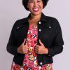 Clothing Sheer-essentials Plus Size | Jones Jacket - Black Linen