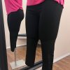 Clothing Sheer-essentials Leggings | 4-Row Stone Capri Leggings - Black