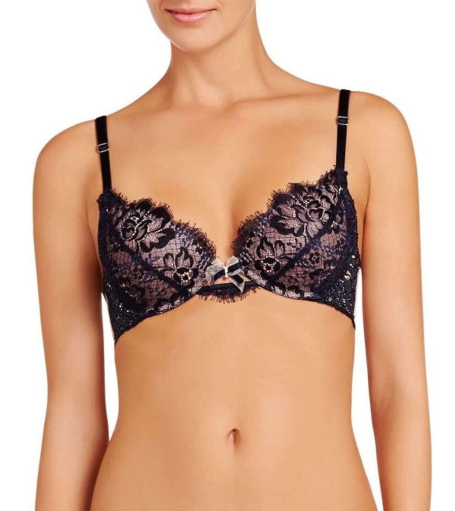 Lingerie & Intimates Sheer-essentials Push Up | Natalia Nightshade Push Up - Size D 34