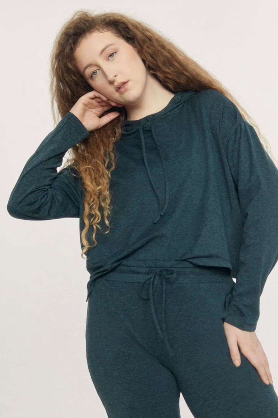 Clothing Sheer-essentials Plus Size | Girlfriend Collective Reset Hoodie