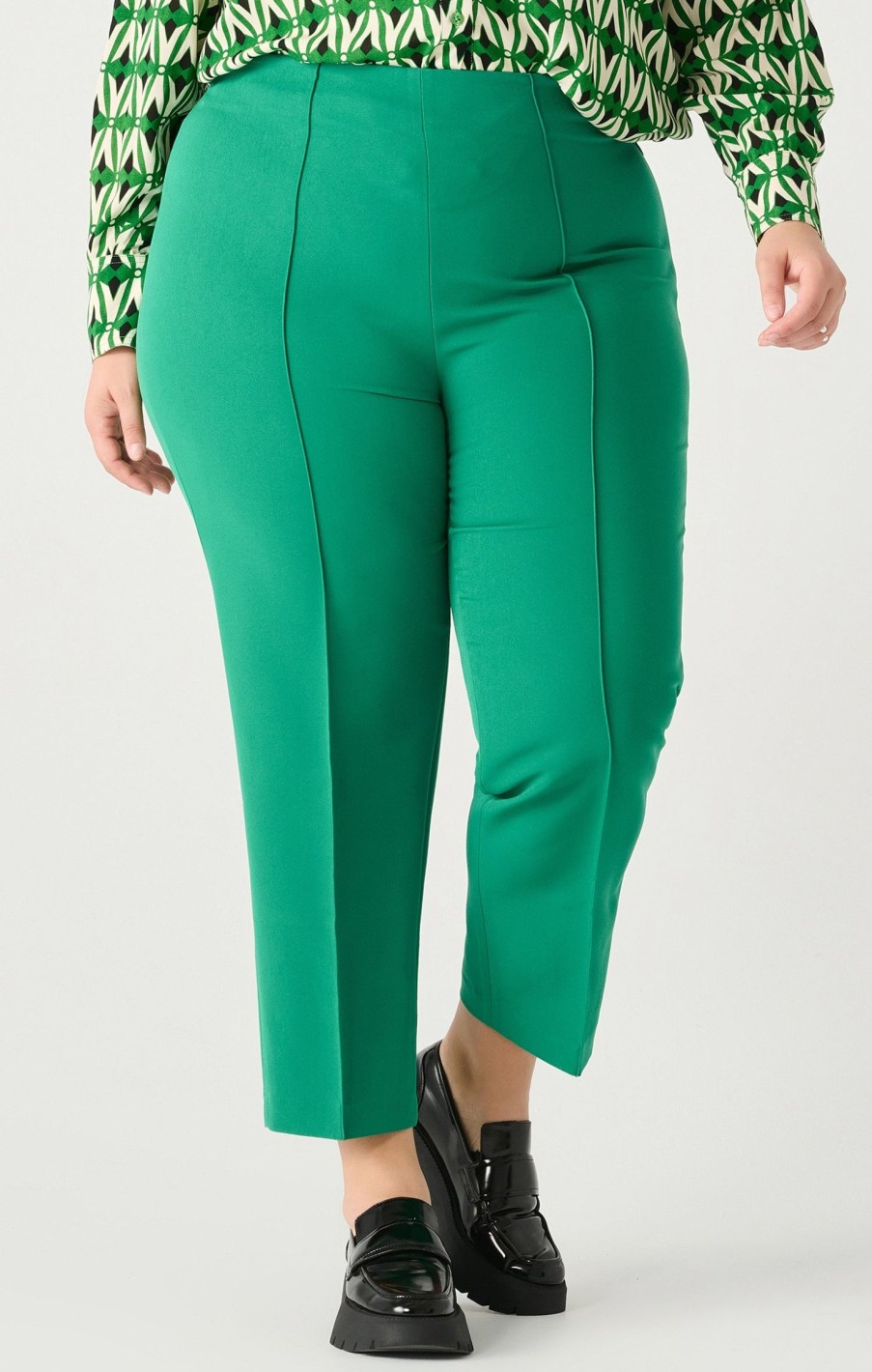 Clothing Sheer-essentials Pants | High Waist Pin Tuck Pants