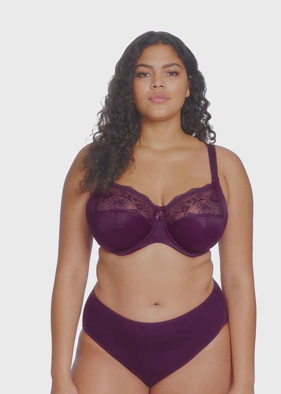 Lingerie & Intimates Sheer-essentials Underwire | Elomi Morgan Underwire Bra - Blackberry