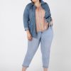 Clothing Sheer-essentials Jackets | Dex Denim Jacket With Belt