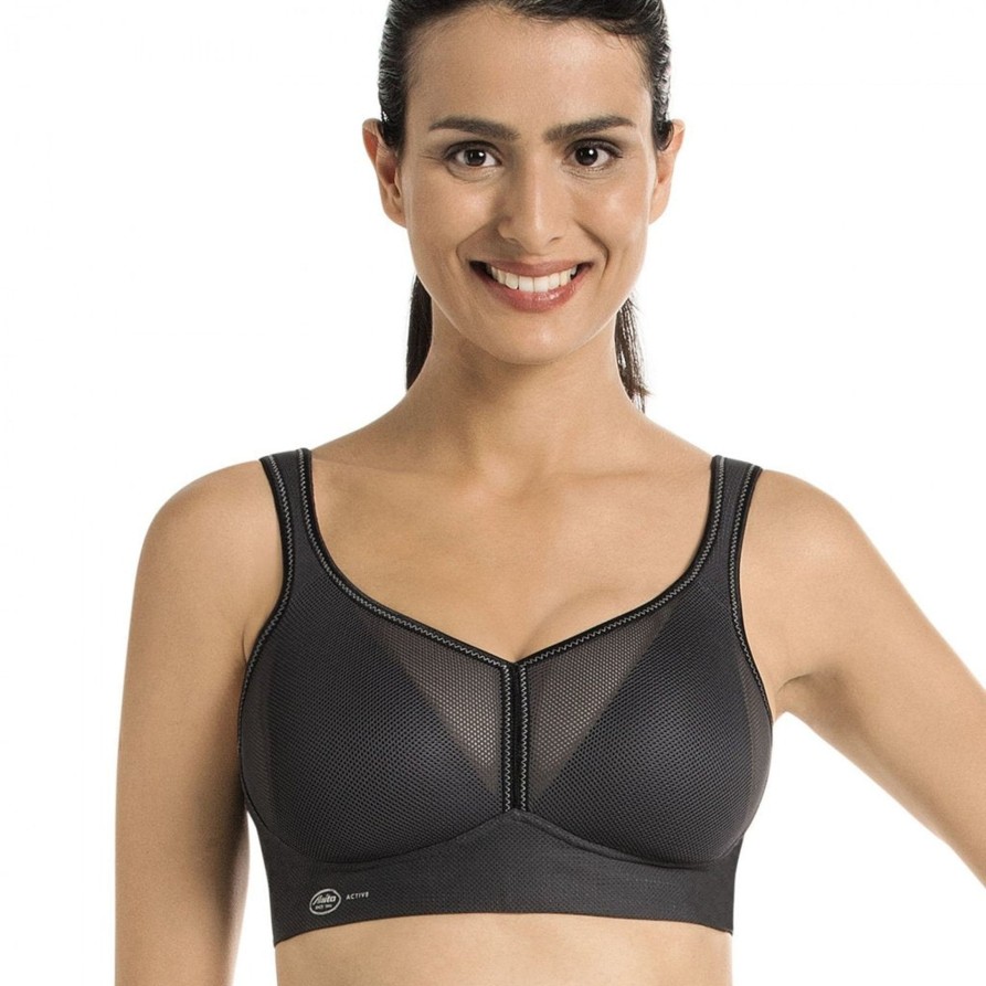 Lingerie & Intimates Sheer-essentials Sports Bra | Air Control Sports Bra - Deltapad - Anthracite