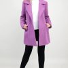 Clothing Sheer-essentials Coats | Lyon Lavender Wool Coat